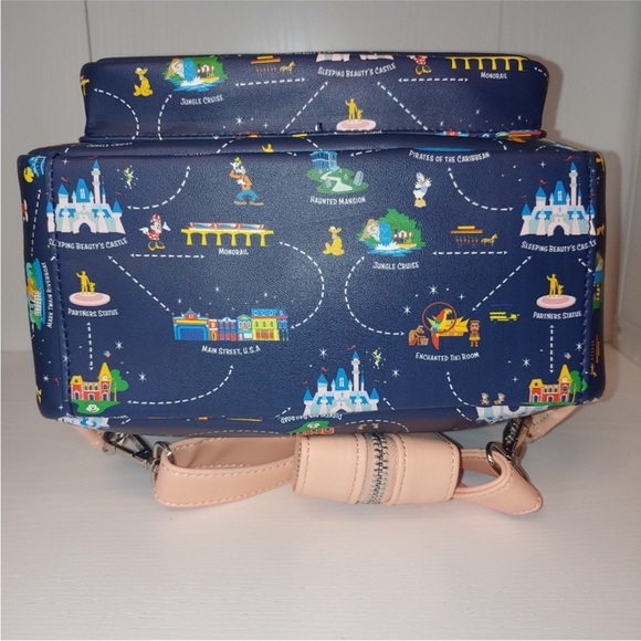 Loungefly Disneyland 65th Anniversary Map Backpack - Picture 6 of 9